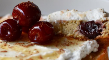 LEMON CHERRY BREAKFAST CAKE